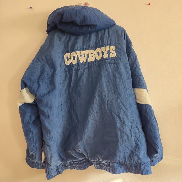 Vintage Dallas Cowboy Starter NFL Jacket, Made in Korea, 90s retro Collectible - Picture 2 of 16